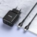 Зарядное устройство HOCO Favor N5 20w + кабель Type-C - Type-C черное 6931474738936