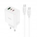 Зарядный комплект HOCO C126a Pure power three-port 40w с кабелем USB-C - USB-C
