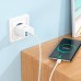 Зарядный адаптер Hoco C105A 20W Type-C и USB с быстрой зарядкой и LED подсветкой