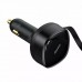 Зарядное устройство для авто адаптер 2 в 1 Baseus Enjoyment Retractable Type-C + Type-C 33W