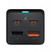 Зарядный адаптер блок Baseus 65W GaN3 Pro Desktop Powerstrip + кабель PSZM000901 черный