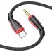 Кабель AUX аудио шнур USB-C 3.5 мм BOROFONE BL14 черный