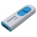 Флеш накопитель A-Data C008 32 ГБ USB 2.0 белый с голубым