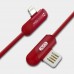 Кабель поворотный для iPhone - XO NB38 угловой 100 см красный