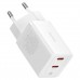 Блок зарядное устройство Baseus GaN5 Pro Wall charger 2 Type-C 40W (CCGP180102) белое