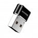 Переходник адаптер 5 ампер - Baseus Female Type-C to USB Черный (CAAOTG-01)