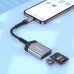 Переходник - считыватель карт памяти iPhone - HOCO ua25 card reader 2-in-1