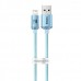 Кабель Baseus Crystal Shine Series USB - Lightning 2 метра голубой sky blue CAJY001203