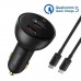 Авто зарядное + кабель 100W Baseus Superme Digital PPS DUAL USB-A + USB-C QC 5.0 (TZCCZX-01)