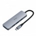 Хаб разветвитель алюминиевый USB-C на 4 USB 3.0 порта Wiwu Alpha 440 Pro 4 in 1 Hub