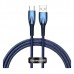 Кабель Baseus Glimmer Series 1 m USB - Type-C 100W CADH000403 голубой