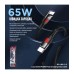 Кабель Remax RC-195 Lesu Type-C to Type-C PD 65W 1 метр черный