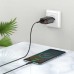 Зарядное устройство с дисплеем Hoco C86A Illustrious 2 порта + кабель USB-C черный