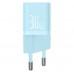 Зарядный адаптер быстрый Baseus GaN 5 FC mini USB-C 30W (CCGN070603) голубой