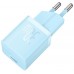 Зарядный адаптер быстрый Baseus GaN 5 FC mini USB-C 30W (CCGN070603) голубой