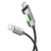 Кабель Hoco U123 с индикатором USB to Lightning - iPhone 6 7 8 11 12 13 1.2 метра