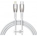 Кабель усиленный Baseus Glimmer Series Lightning - Type-C CADH000002 белый