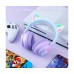 Наушники Bluetooth с подсветкой ONIKUMA B90 Gaming CAT with LED фиолетовые
