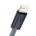 Кабель Baseus для iPhone 14 13 12 11 - USB - Lightning 1m (CALD000416) серый