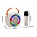 Портативная колонка караоке система XO F42 Dazzling RGB с микрофоном бежевая