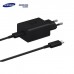 Сетевой зарядный комплект Samsung 45W Compact Power Adapter (EP-T4510XBE) блок с кабелем C to C черный