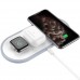 Зарядное 2-в-1 для iPhone + Apple Watch - HOCO CW54 кабель + беспроводное 1.2 метра