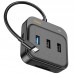 Конвертер хаб Hoco HB38 Easy link 7-in-1 Multiport адаптер (HDTV + SD / TF + USB3.0 + USB2.0*2 + PD 100W)