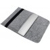 Чехол-конверт GM15 для Macbook 14 горизонтальный войлочный светло серый