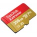 Карта памяти MicroSDXC 256GB C10 SanDisk Extreme V30 U3 R190/W130MB/s + SD (SDSQXAV-256G-GN6MA)