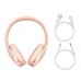 Наушники беспроводные полноразмерные Baseus Encok Wireless headphone D02 Pro розовые
