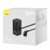 Зарядное устройство Baseus PowerCombo Digital PowerStrip 65W удлинитель с кабелем черный