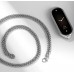 Цепочка металлическая с креплением для Xiaomi Smart Band 8 серебристая