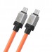 2 метровый кабель Baseus CoolPlay Series Type-C to Type-C 100W оранжевый
