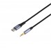 Кабель конвертер Hoco DUP03 - 3.5 мм - Type-C