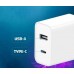 Зарядное устройство 2 порта Xiaomi CUKTECH A19 30W Charger (Type-A + Type-C) белое