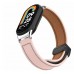 Кожаный ремешок - браслет для Xiaomi Band 8 розовый