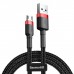 Кабель 3 метра Baseus Cafule USB - Micro-USB усиленная оплетка CAMKLF-H91