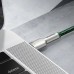 Дата кабель 1 метр - BASEUS Cafule Metal CATJK-C06 Type-C to Type-C 100W 1m 5A зелёный