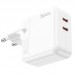 Зарядное устройство HOCO C110A Lucky 35W 2 выхода - порта USB-C