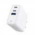 Зарядное устройство Proove Shot GaN 67W (2Type-C + USB) белое