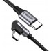 Кабель угловой Ugreen US255 Type-C - Type-C 2 метра черный