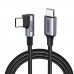Кабель угловой Ugreen US255 Type-C - Type-C 2 метра черный