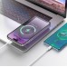 Внешний акб Hoco Q22 Taurus magnetic fully with digital 10000 mah магнитная батарея белая