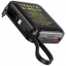 Аккумулятор портативный с кабелем Hoco Q23 Blade 22.5W+PD20W (10000mAh) черный