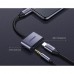 Конвертер адаптер UGREEN 50596 CM193 2 Ports USB-C HUB + 3.5mm - хаб преобразователь