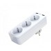 Фильтр удлинитель сетевой XO WL08 EU Smart Wall Plug Conversion Socket (3AC+2USB 2.4A) белый