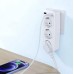 Фильтр удлинитель сетевой XO WL08 EU Smart Wall Plug Conversion Socket (3AC+2USB 2.4A) белый