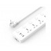 Удлинитель - сетевой фильтр XO WL19 5AC розеток / USB /Type-C 10A 250V 2 метра