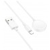 Кабель зарядное Borofone BQ22 2-в-1 USB to Lightning / iWatch Qi 120 см белый