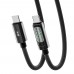 Кабель с дисплеем Yoki Type-C to Type-C 100W 2 метра